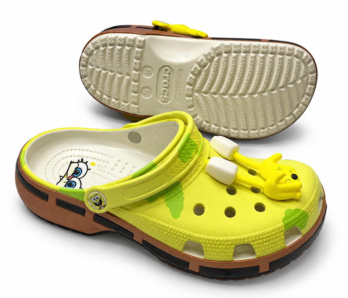Crocs Bob l'Éponge – Classic Clog Jaune & Vert Citron