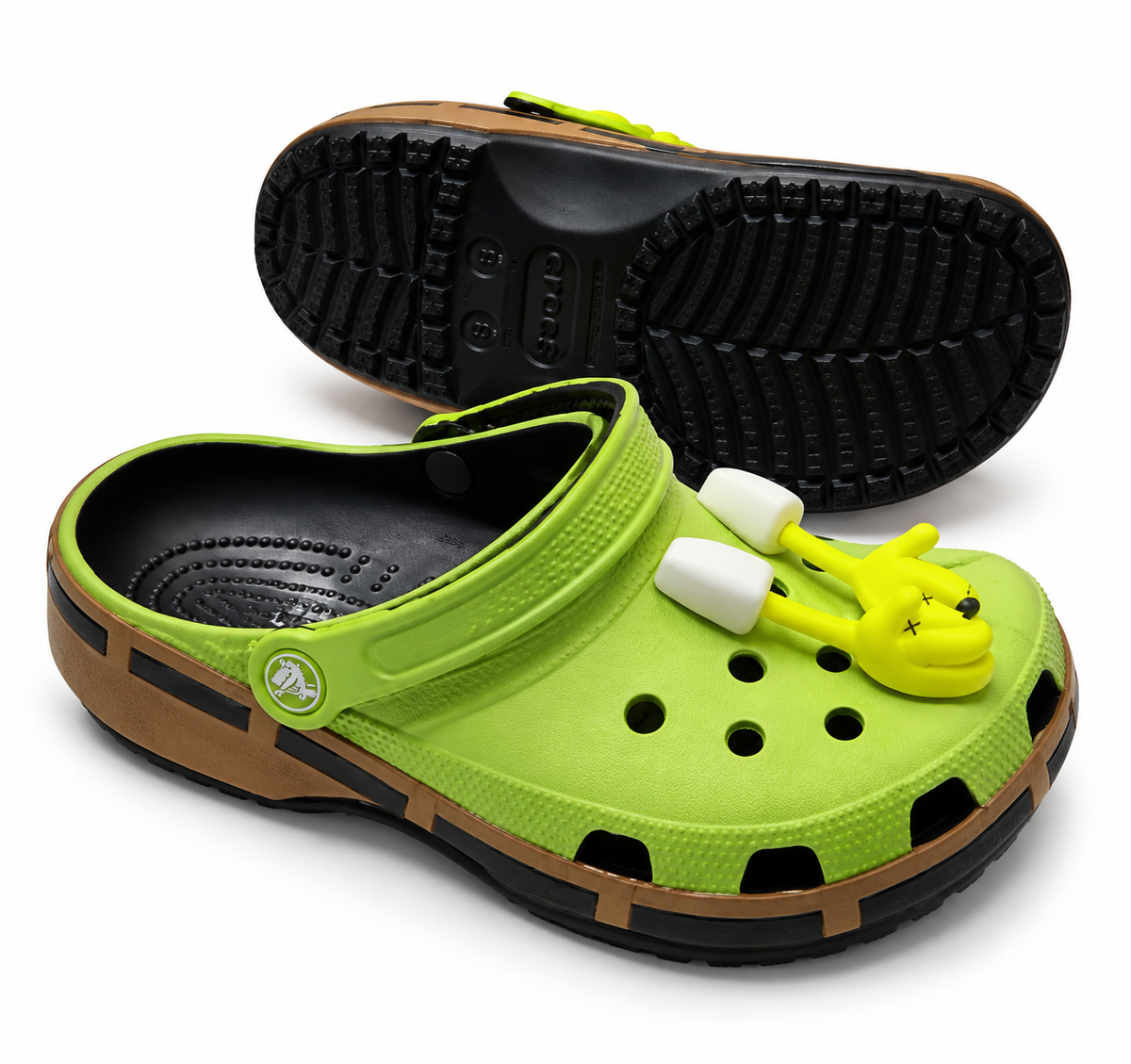 Crocs Bob l'Éponge – Classic Clog Jaune & Vert Citron